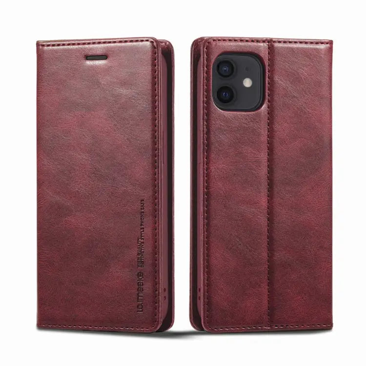 LC.IMEEKE RFID Anti-theft Leather Phone Case For iPhone 12 mini For iPhone 11 For iPhone 11 Pro For iPhone 11 Pro Max