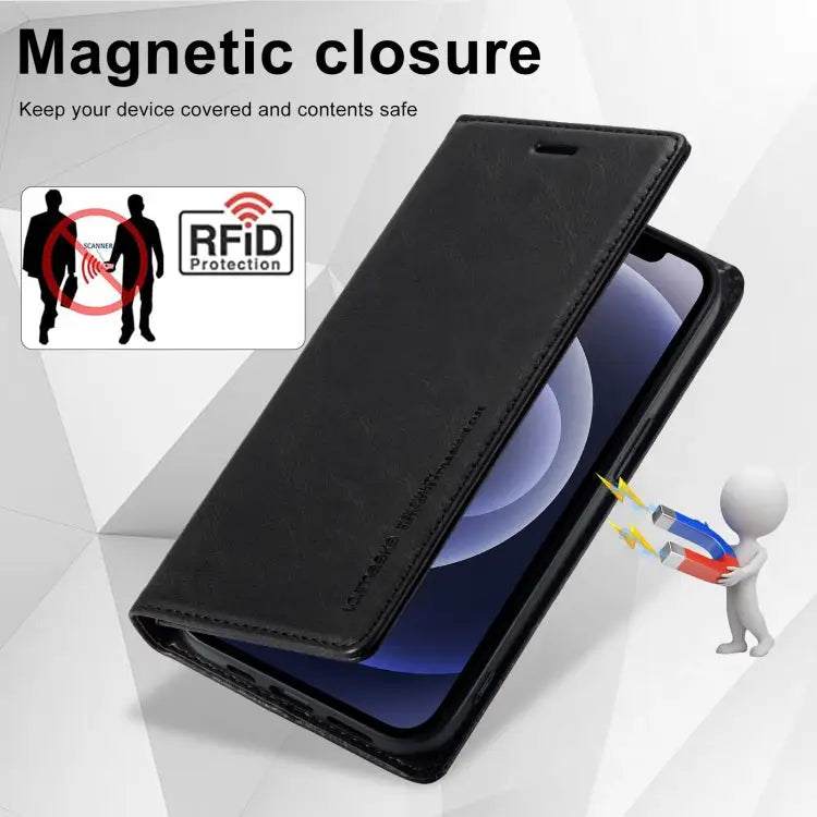 LC.IMEEKE RFID Anti-theft Leather Phone Case For iPhone 12 mini For iPhone 11 For iPhone 11 Pro For iPhone 11 Pro Max