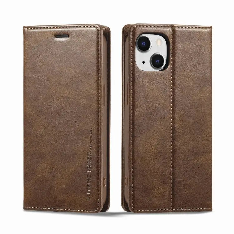 LC.IMEEKE RFID Anti-theft Leather Phone Case For iPhone 13 For iPhone 13 Mini For iPhone 14 For iPhone 14 Plus