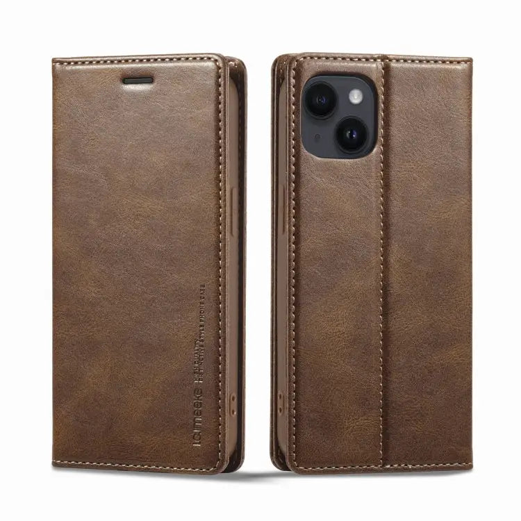 LC.IMEEKE RFID Anti-theft Leather Phone Case For iPhone 13 For iPhone 13 Mini For iPhone 14 For iPhone 14 Plus