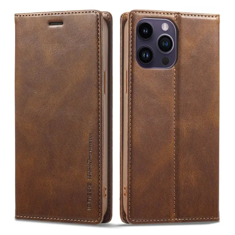 LC.IMEEKE RFID Anti-theft Leather Phone Case For iPhone 14 Pro For iPhone 14 Pro Max For iPhone 12 Pro/12 For iPhone 12