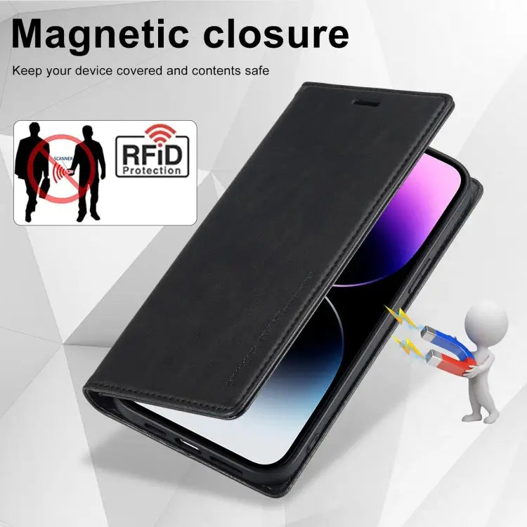 LC.IMEEKE RFID Anti-theft Leather Phone Case For iPhone 14 Pro For iPhone 14 Pro Max For iPhone 12 Pro/12 For iPhone 12