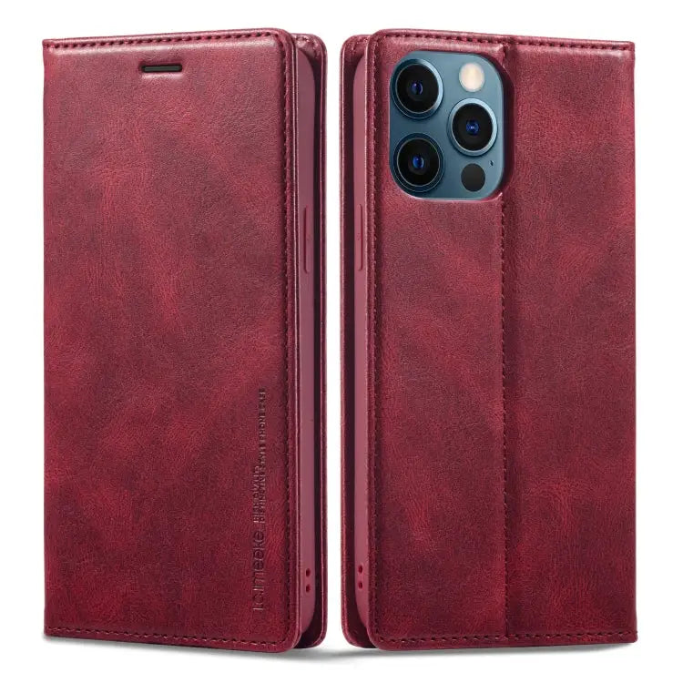 LC.IMEEKE RFID Anti-theft Leather Phone Case For iPhone 14 Pro For iPhone 14 Pro Max For iPhone 12 Pro/12 For iPhone 12