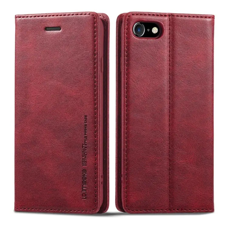 LC.IMEEKE RFID Anti-theft Leather Phone Case For iPhone SE 2022 / SE 2020 / 8 / 7 For iPhone XS Max For iPhone XS / X