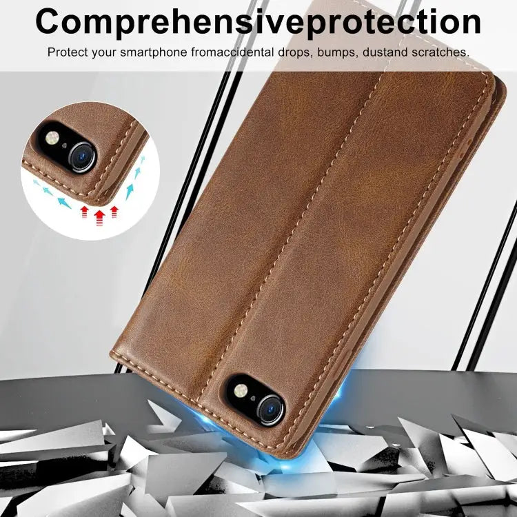LC.IMEEKE RFID Anti-theft Leather Phone Case For iPhone SE 2022 / SE 2020 / 8 / 7 For iPhone XS Max For iPhone XS / X