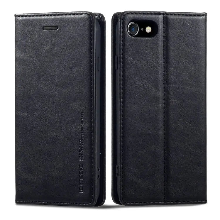 LC.IMEEKE RFID Anti-theft Leather Phone Case For iPhone SE 2022 / SE 2020 / 8 / 7 For iPhone XS Max For iPhone XS / X