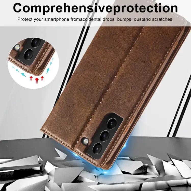 LC.IMEEKE RFID Anti-theft Leather Phone Case For Samsung Galaxy S21+ 5G - Samsung Accessories