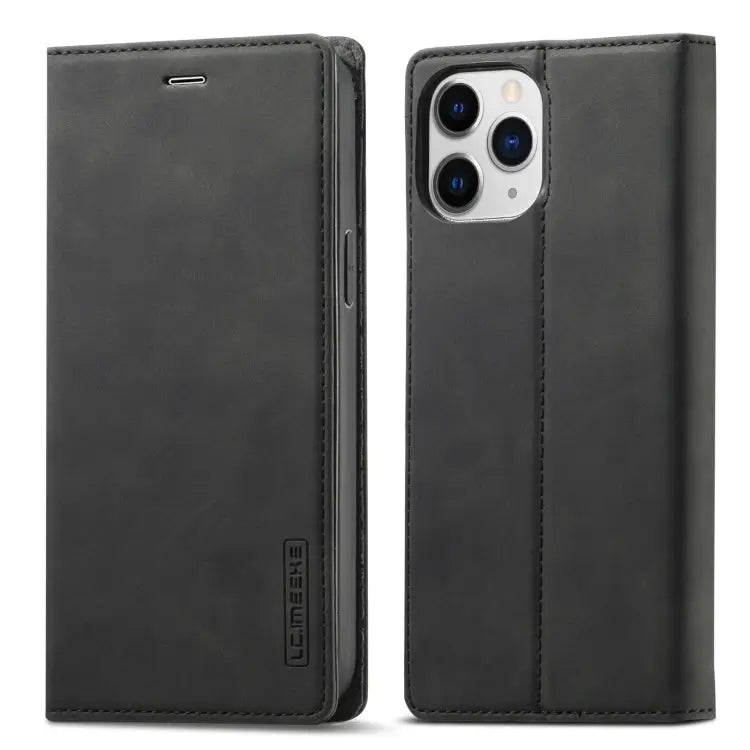 LC.IMEEKE Strong Magnetic PU + Matte TPU Horizontal Flip Leather Case with Holder & Card Slots & Wallet For iPhone 13