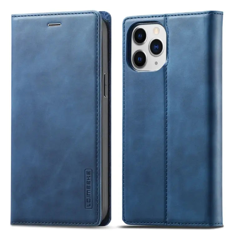 LC.IMEEKE Strong Magnetic PU + Matte TPU Horizontal Flip Leather Case with Holder & Card Slots & Wallet For iPhone 13