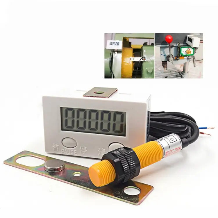 LCD Digital Display Punch Magnetic Induction Reciprocating Rotary Electronic Counter Electronic Counter - Electronic