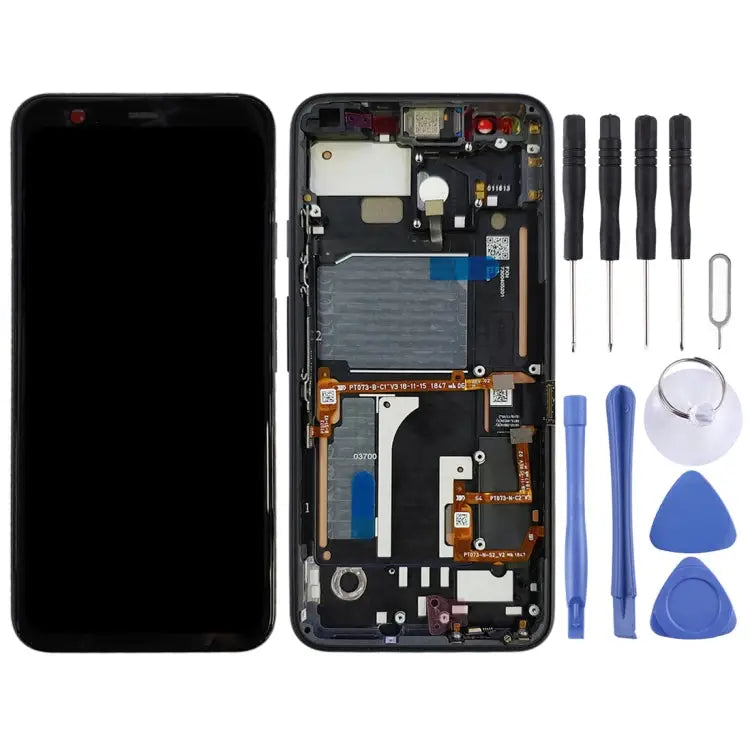 LCD Screen and Digitizer Full Assembly with Frame for Google Pixel 4 - For Google Pixel 4 with Frame