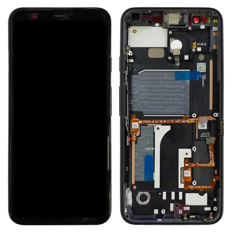 LCD Screen and Digitizer Full Assembly with Frame for Google Pixel 4 - For Google Pixel 4 with Frame