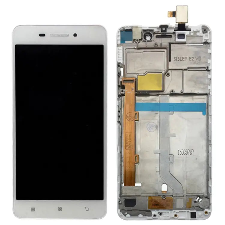LCD Screen and Digitizer Full Assembly with Frame for Lenovo S60 S60W S60T S60A - For Lenovo S60 / White