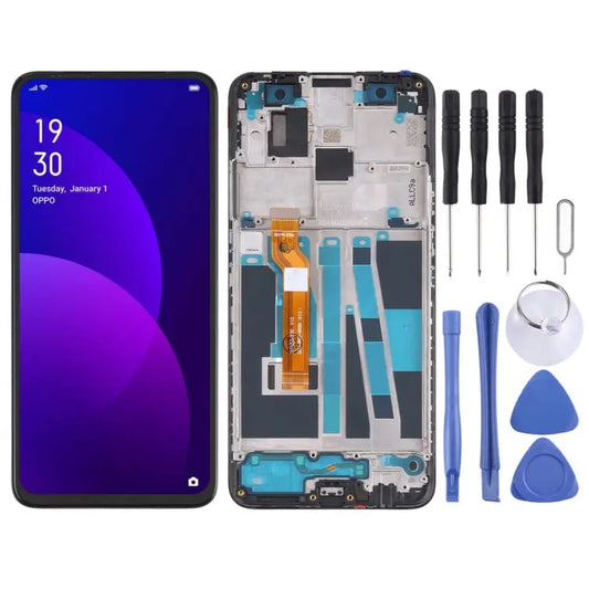 LCD Screen and Digitizer Full Assembly with Frame for OPPO F11 Pro CPH1959 CPH2209 CPH1989 For OPPO F11 Pro - For OPPO