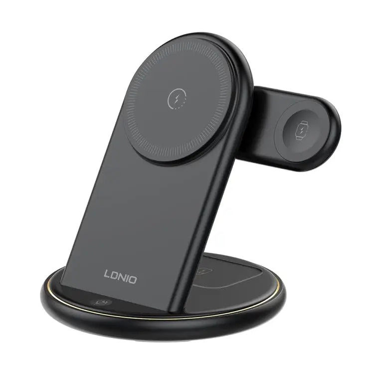 LDNIO WL02 25.5W 5 in 1 MagSafe Wireless Charger with 30cm Type-C Cable - Apple Accessories