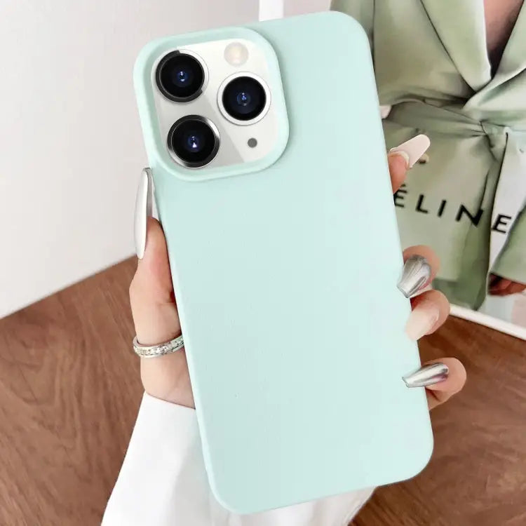 Leather Texture TPU Full Coverage Phone Case - For iPhone 11 Pro / Green - Apple Accessories