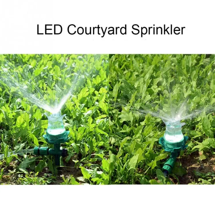 LED Luminous Lawn Sprinkler Automatic Water Sprinkler Garden Outdoor Irrigation Nozzle for Courtyard LED Lawn Sprinkler
