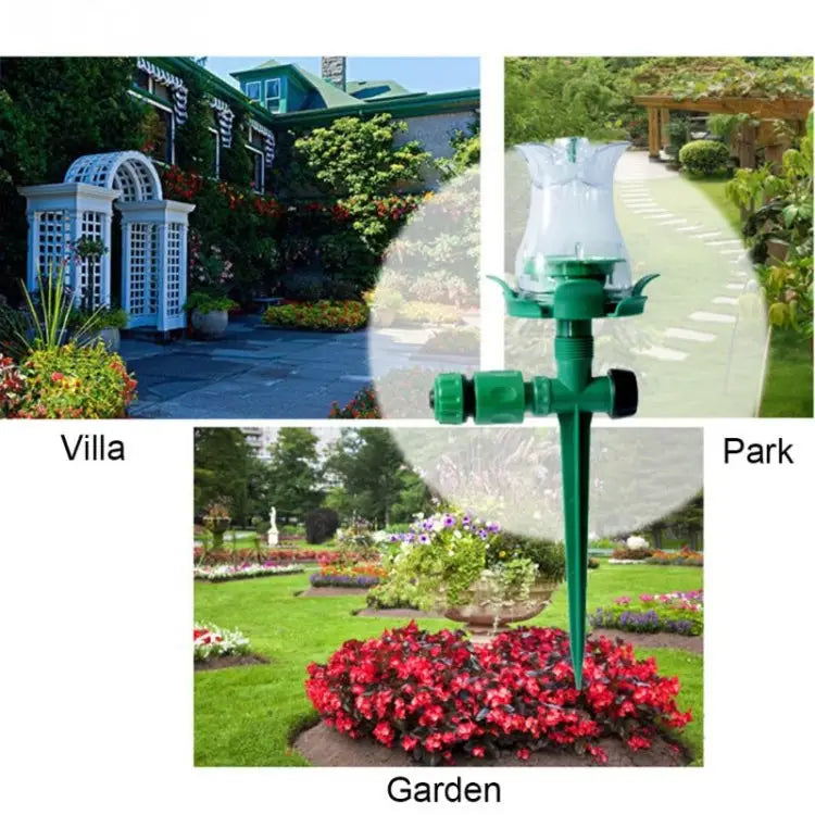 LED Luminous Lawn Sprinkler Automatic Water Sprinkler Garden Outdoor Irrigation Nozzle for Courtyard LED Lawn Sprinkler