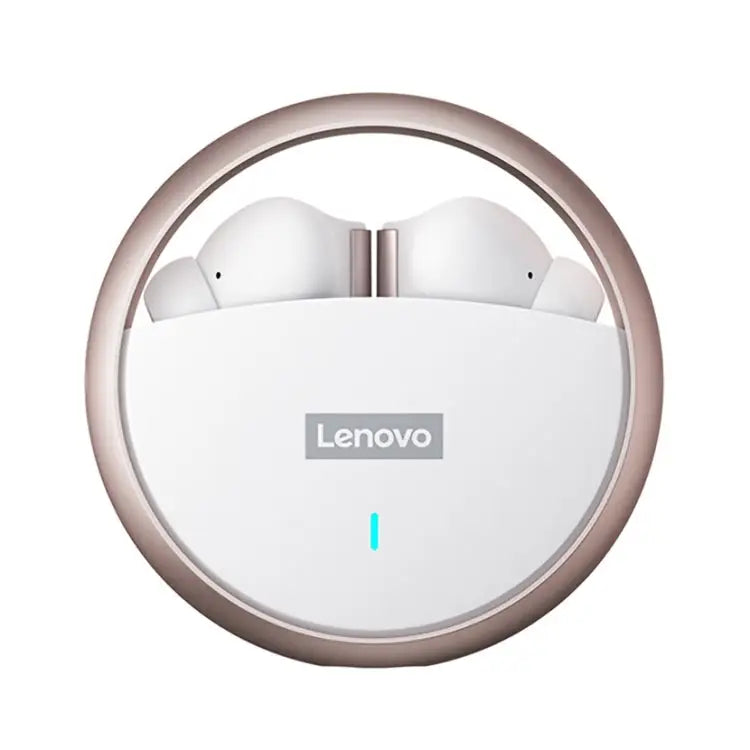 Lenovo LP60 TWS Wireless Bluetooth 5.3 Noise Reduction Earphone - White - Apple Accessories