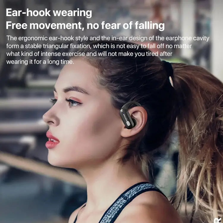 Lenovo XT60 Bluetooth 5.3 Ear-mounted Sports Wireless Bluetooth Earphone XT60 Pro - XT60 Pro / Black - Apple Accessories