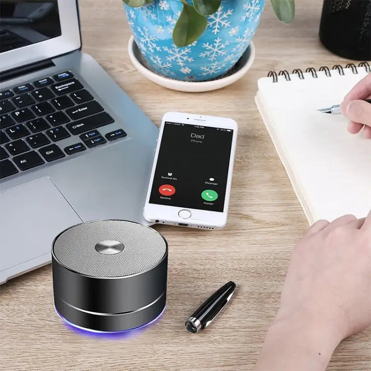 LENRUE Portable Wireless Bluetooth Speaker Stereo Led Speakers with Built-in Mic MP3 MINI Subwoof Smart Column