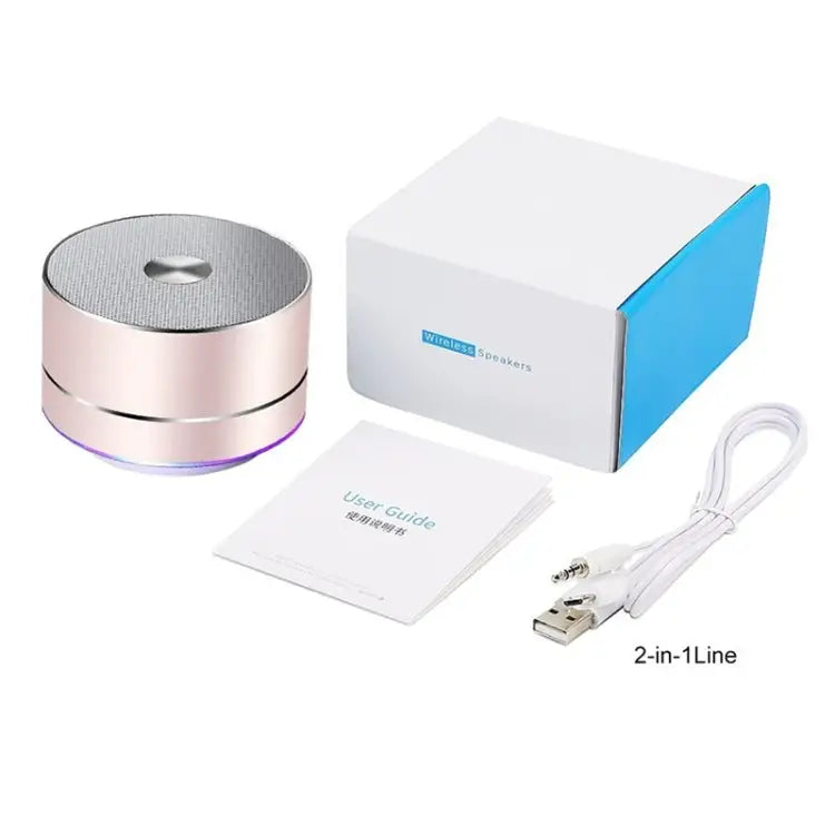 LENRUE Portable Wireless Bluetooth Speaker Stereo Led Speakers with Built-in Mic MP3 MINI Subwoof Smart Column