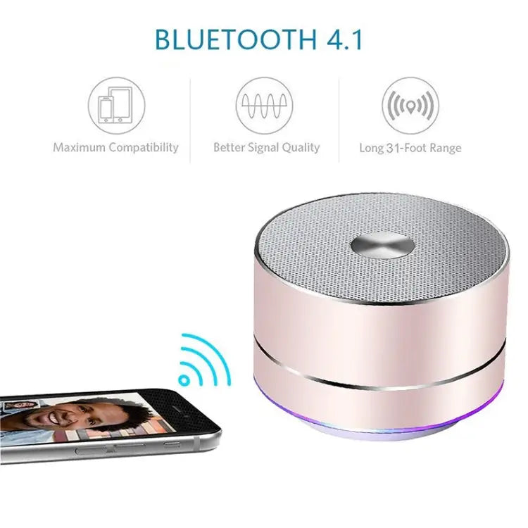 LENRUE Portable Wireless Bluetooth Speaker Stereo Led Speakers with Built-in Mic MP3 MINI Subwoof Smart Column