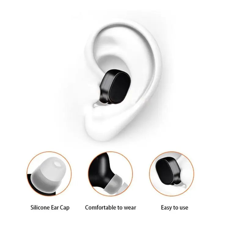 LESIRI X12 Bluetooth Headset Mini Wireless Earphone Portable USB Magnetic Charging Headset Sport Earbud Headset