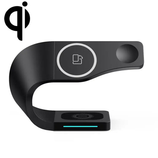 LFX-178 4 In 1 Wireless Charger For Smartphone&iWatch&AirPods - LFX-178 / Black