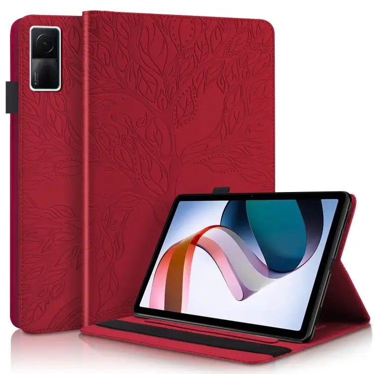 Life Tree Series Horizontal Flip Leather Case with Holder For iPad 2025 / 2022 For Xiaomi Redmi Pad 10.61 For Lenovo