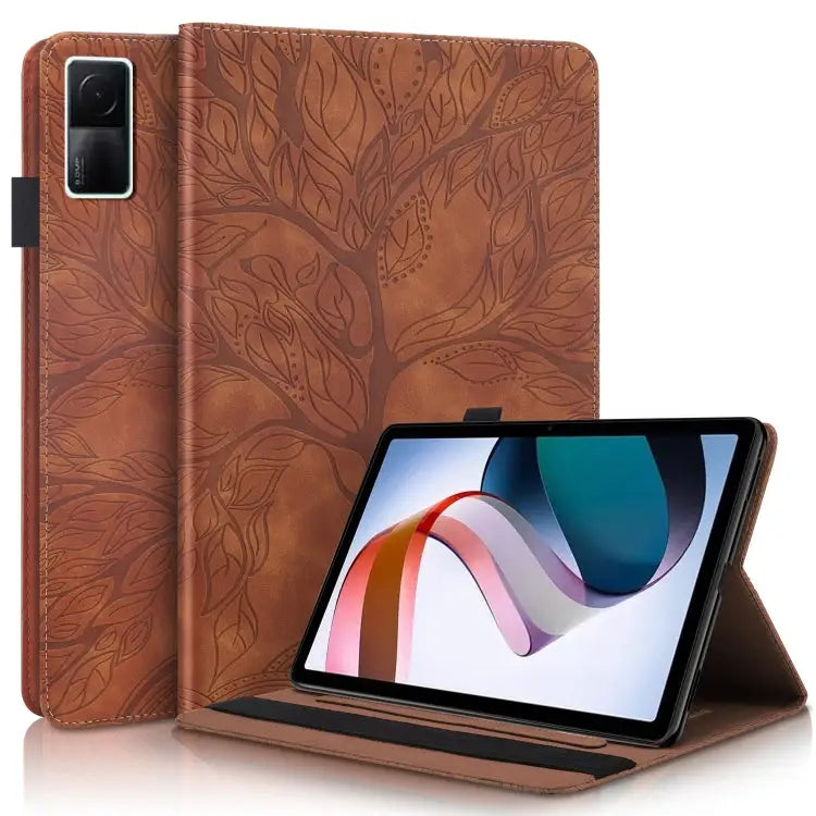 Life Tree Series Horizontal Flip Leather Case with Holder For iPad 2025 / 2022 For Xiaomi Redmi Pad 10.61 For Lenovo