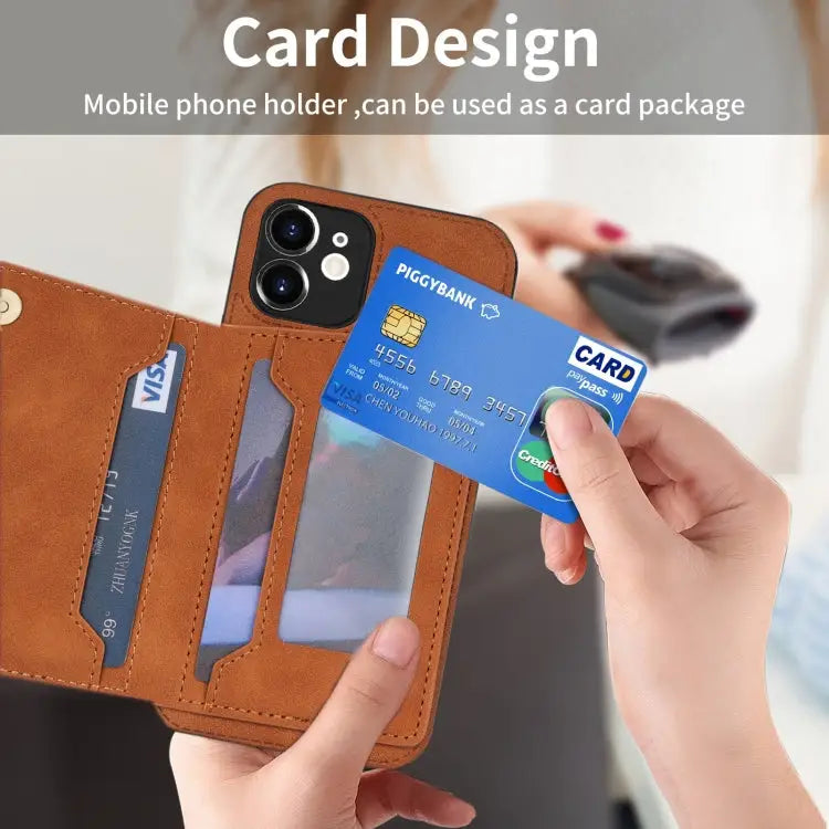 Line Card Holder Phone Case For iPhone 11 For iPhone 11 Pro For iPhone 11 Pro Max For iPhone X / XS - Apple Accessories