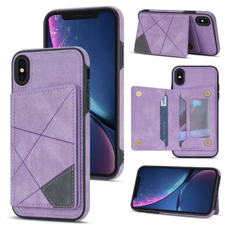 Line Card Holder Phone Case For iPhone 11 For iPhone 11 Pro For iPhone 11 Pro Max For iPhone X / XS - For iPhone X / XS