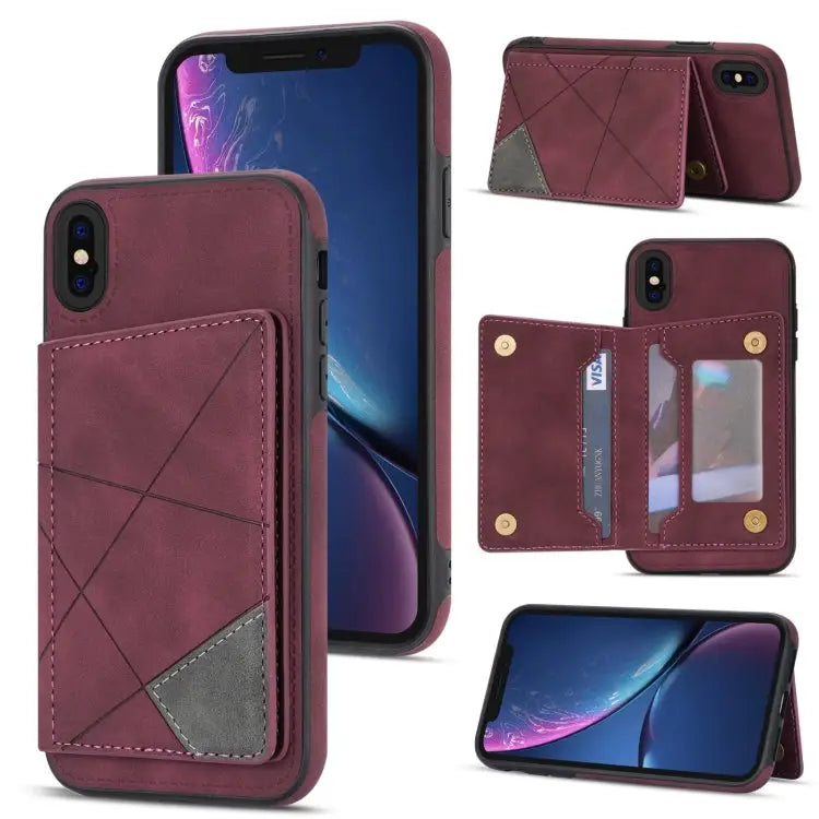 Line Card Holder Phone Case For iPhone 11 For iPhone 11 Pro For iPhone 11 Pro Max For iPhone X / XS - For iPhone X / XS