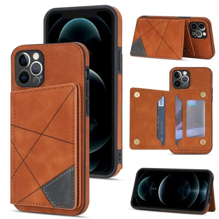 Line Card Holder Phone Case For iPhone 12 mini For iPhone 12 For iPhone 12 Pro For iPhone 12 Pro Max - For iPhone 12