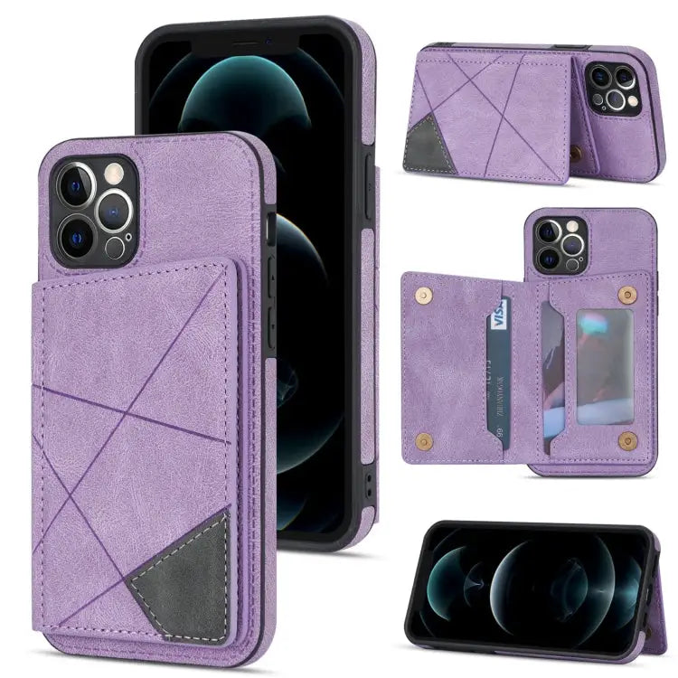 Line Card Holder Phone Case For iPhone 12 mini For iPhone 12 For iPhone 12 Pro For iPhone 12 Pro Max - For iPhone 12