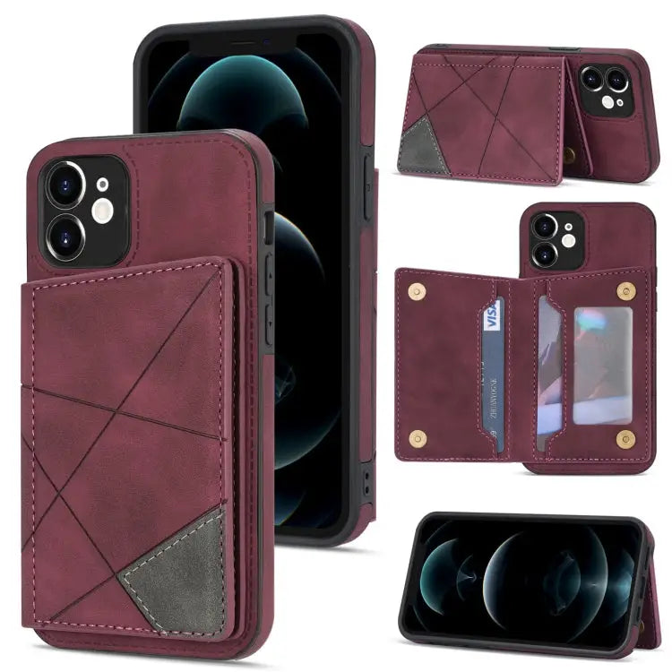 Line Card Holder Phone Case For iPhone 12 mini For iPhone 12 For iPhone 12 Pro For iPhone 12 Pro Max - For iPhone 12