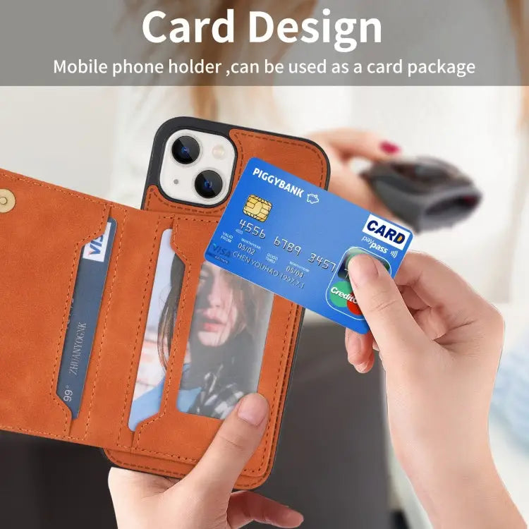 Line Card Holder Phone Case For iPhone 13 mini For iPhone 13 For iPhone 13 Pro For iPhone 13 Pro Max - Apple Accessories