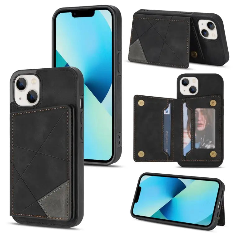 Line Card Holder Phone Case For iPhone 13 mini For iPhone 13 For iPhone 13 Pro For iPhone 13 Pro Max - For iPhone 13