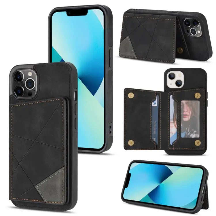 Line Card Holder Phone Case For iPhone 13 mini For iPhone 13 For iPhone 13 Pro For iPhone 13 Pro Max - For iPhone 13