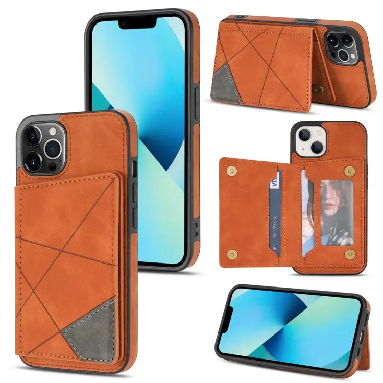 Line Card Holder Phone Case For iPhone 13 mini For iPhone 13 For iPhone 13 Pro For iPhone 13 Pro Max - For iPhone 13