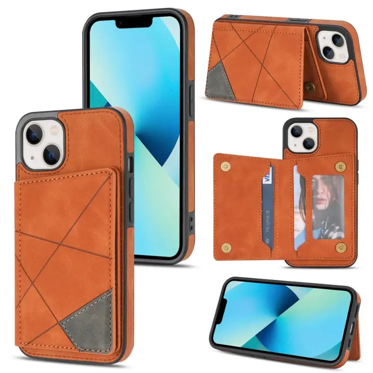 Line Card Holder Phone Case For iPhone 13 mini For iPhone 13 For iPhone 13 Pro For iPhone 13 Pro Max - For iPhone 13