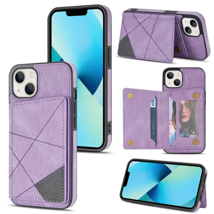 Line Card Holder Phone Case For iPhone 13 mini For iPhone 13 For iPhone 13 Pro For iPhone 13 Pro Max - For iPhone 13