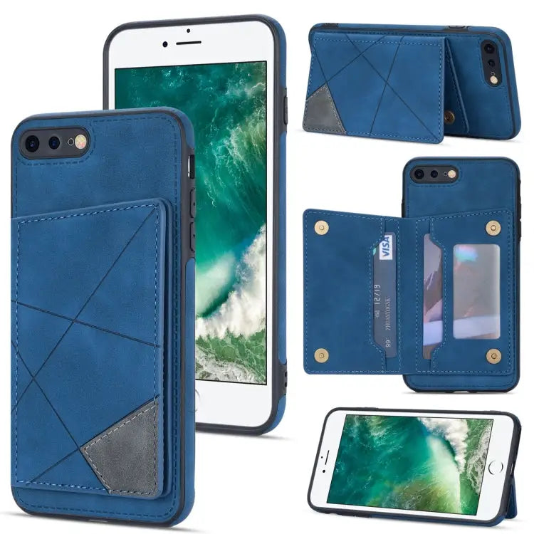 Line Card Holder Phone Case For iPhone XR For iPhone XS Max For iPhone SE 2022 / 2020 / 8 / 7 For iPhone 8 Plus / 7