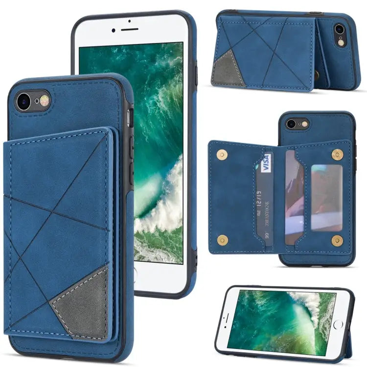 Line Card Holder Phone Case For iPhone XR For iPhone XS Max For iPhone SE 2022 / 2020 / 8 / 7 For iPhone 8 Plus / 7