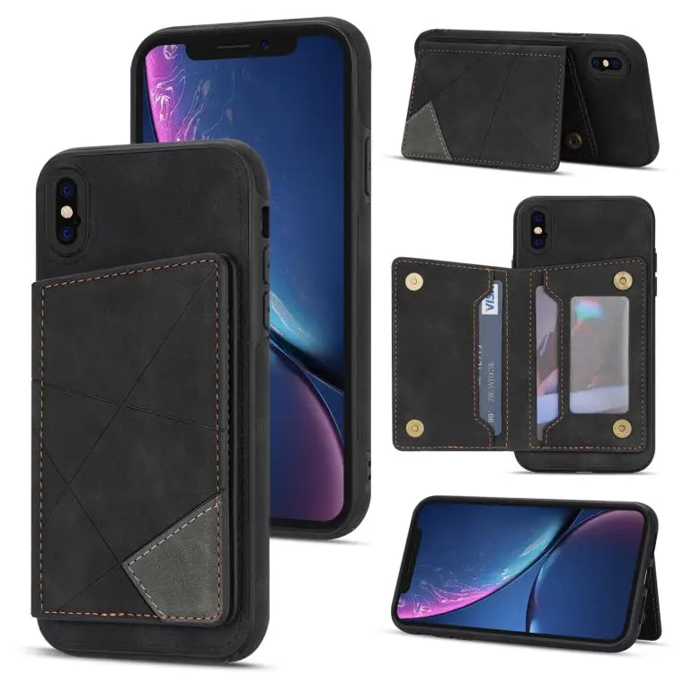 Line Card Holder Phone Case For iPhone XR For iPhone XS Max For iPhone SE 2022 / 2020 / 8 / 7 For iPhone 8 Plus / 7