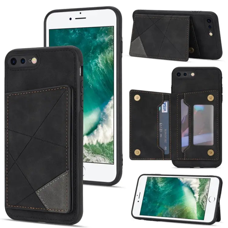 Line Card Holder Phone Case For iPhone XR For iPhone XS Max For iPhone SE 2022 / 2020 / 8 / 7 For iPhone 8 Plus / 7