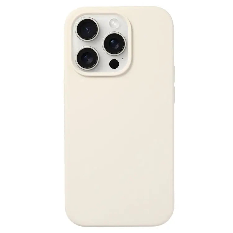 Liquid Silicone Phone Case - For iPhone 16 Pro Max / Antique White - Apple Accessories