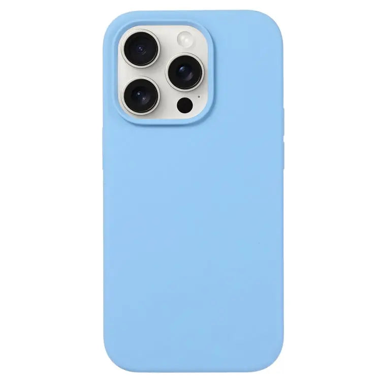 Liquid Silicone Phone Case - For iPhone 16 Pro Max / Azure Blue - Apple Accessories