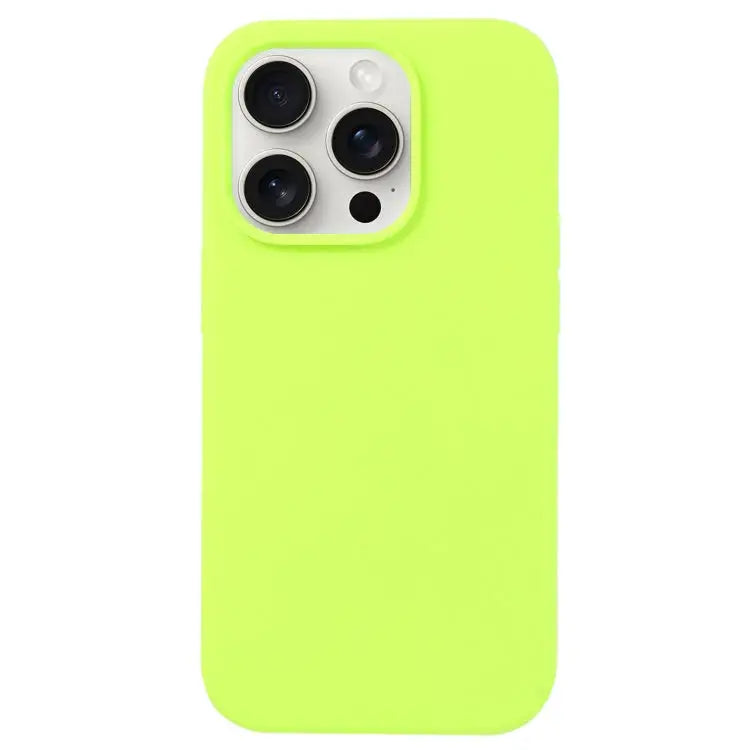 Liquid Silicone Phone Case - For iPhone 16 Pro Max / Brilliant Green - Apple Accessories